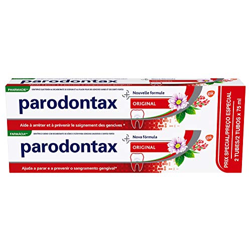 Parodontax Original Dentifricio Quotidiano Con Fluoro, Confezione Da 2 X 75 Ml