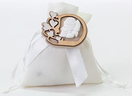 12 X Sacchetto Cotone Applicazione Calice Comunione 9,5X11,5 Cm