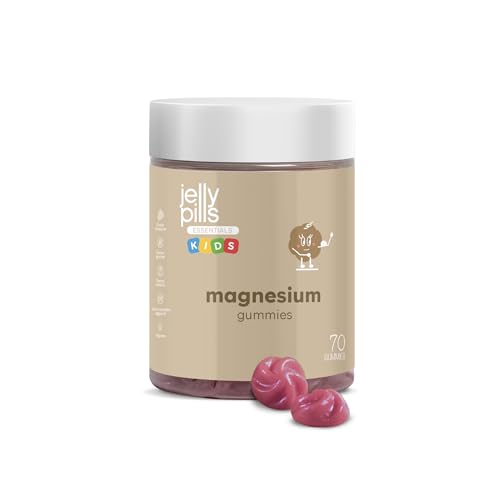 Jelly Pills® Kids Gummies 90 Mg Di Magnesio Citrato E Vitamina B6 Bambini - 70 Gomme Vegane Al Gusto Di Frutti Di Bosco - Senza Zuccheri Aggiunti - Ri