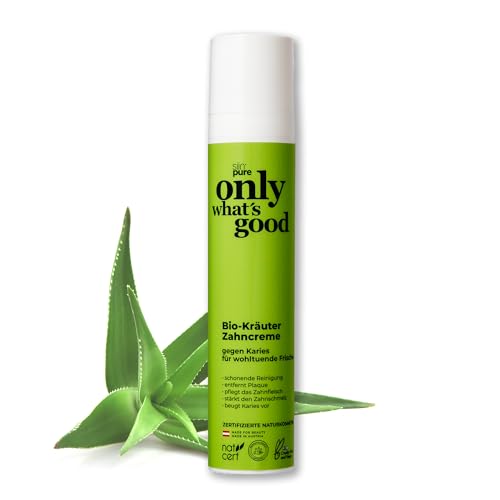 Only What'S Good Bio Dentifricio A Base Di Erbe Biologiche, Rimuove Efficacemente La Placca E La Carie, Protegge E Nutre Le Gengive – Dentifricio Natu