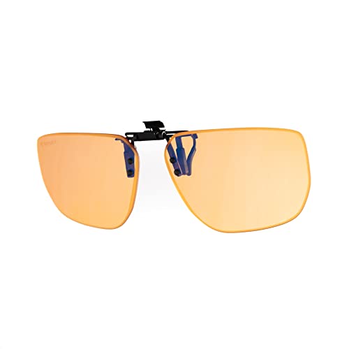 Horus X • Clip-On Amber • Clip Per Occhialii • Clip-On Anti Luce Blu Massima Protezione • Supporto Per Occhiali Con Filtro Di Protezione Dello Schermo