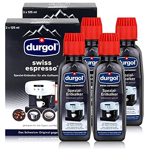 Durgol Swiss Espresso, Decalcificante Speciale, Per Macchine Da Caffè Di Tutti I Tipi E Tipi, Facile Da Pulire Senza Tempo Di Posa E Residui, Versione