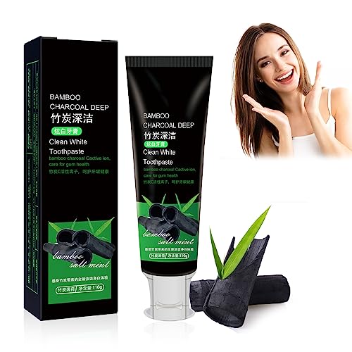 Fengyang® Dentifricio Al Carbone Attivo, Dentifricio Bianco Pulito Al Carbone Attivo, Dentifricio Profondo A Carbone Di Bambù Per Rimuovere Le Macchie