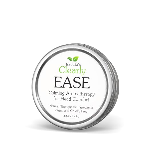 Isabella'S Clearly Ease For Tension, Sinus, Stress Headache, Migraine | Fast Acting Essential Oil Blend Aromatherapy Natural Remedy | Vegan Balm Made