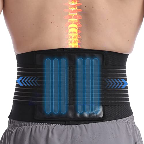 Fascia Lombare Supporto Con 6 Supporti - Tutore Per La Schiena Per Alleviare Il Dolore Da Scoliosi E Sciatica - Cintura Di Supporto Lombare Per Uomini
