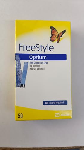Freestyle Optium Testing Strips 1X50 Individual Foil-Wrapped