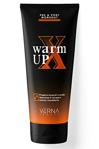 Verna Warmup X - Gel Riscaldante Sportivo - Prepara Muscoli E Articolazioni - Favorisce Il Recupero - Extra Forte - 100Ml