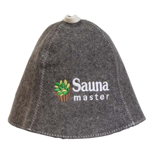 Cappello Da Sauna Master, In Feltro, Per Sauna E Sauna, Con Ricamo