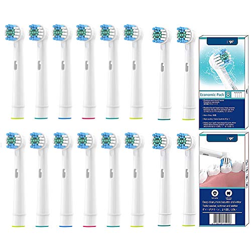 Wuyan Testine Per Spazzolino Di Ricambio Compatibile Con Oral-B Sensitive Testine Ricambio Professional Care Pacchetto 16 Pezzi