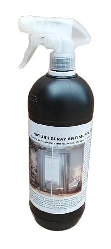 Naturìì Spray Antimuffa – Elimina Muffe, Alghe, Muschi E Licheni Uso Interno Ed Esterno Formula Concentrata Da 1L