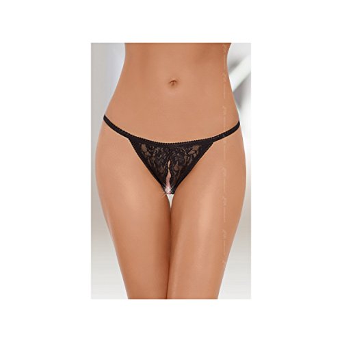 "Open" String Black. Tanga, Culotte E Perizoma