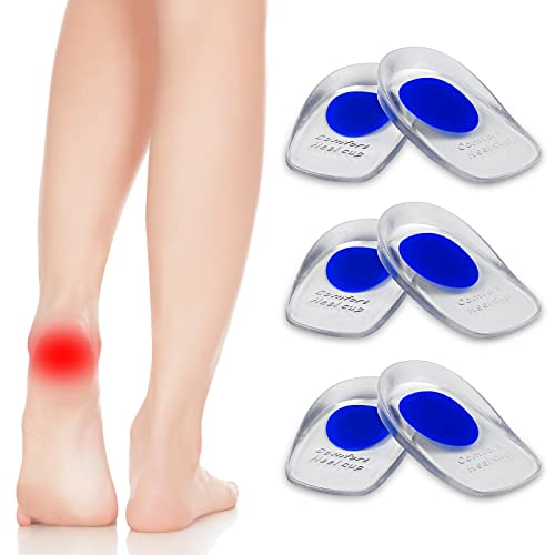 Newpop 3 Paia Talloniera In Silicone Per Tallonite, Dolore Alleviare Cuscinetti Per Tallone, Antishock, In Gel, Solette Per Sperone Calcaneare, Fascit