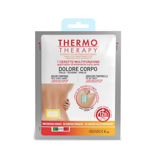 Thermo Therapy Cerotti Dolore Corpo, Collo, Schiena E Spalle, Non Contengono Farmaci, Applicabili Direttamente Sulla Pelle, Confezione Con 1 Cerotto M
