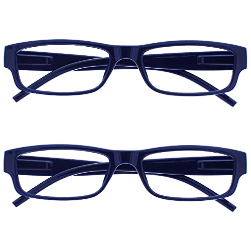 Opulize Blu Nero Leggero Comodo Lettori Valore 2 Pacco Uomo Donna Rr32-3 +1,50-58 Gr