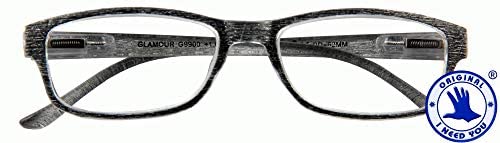 I Need You Glamour G9900 - Astuccio + 2 Diottrie, Colore: Grigio