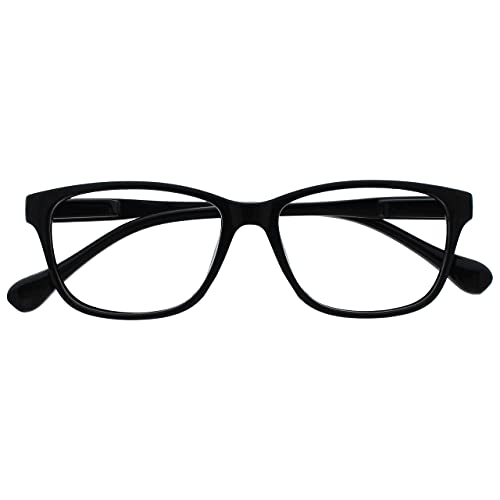 Opulize Nero Leggero Lettori Stile Designer Uomo Donna R27-1 +1,00-50 Gr