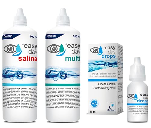 Easy Day Multi Soluzione Unica 100 Ml + Easy Day Salina 100 Ml + Easy Day Dops 15 Ml