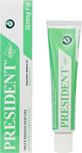 President Pasta Adesiva Denture. Fissaggio Forte Della Dentiera, Presa Rapida, Adesione Duratura. Evita Infiltrazioni Di Cibo, Infiammazioni E Alito C