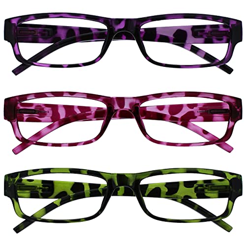 Opulize Porpora Rosa Verde Leggero Comodo Lettori Valore 3 Pacco Uomo Donna Rrr32-546 +1,50-88 Gr