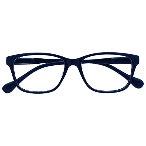 The Reading Glasses Company Blu Navy Leggero Lettori Stile Designer Uomo Donna R27-3 +3,50 - 50 Gr