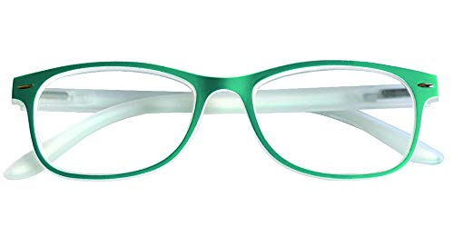 Prontoleggo Occhiali Da Lettura Prontoleggo Mod. Diamond Verde/Bianco - Diottria +2,50-1 Pezzo
