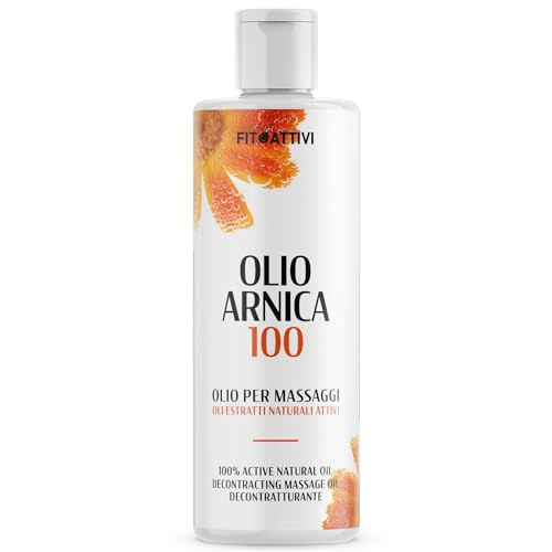 Olio Arnica Forte Per Massaggi Rilassanti E Decontratturanti, Olio Ideale Per Tensioni Muscolari E Sportivi Con Canfora Riscaldante E Olio Di Lavanda