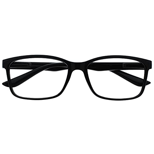 The Reading Glasses Company Nero Lettori Grande Stile Designer Uomo R83-1 +3,50 - 50 Gr