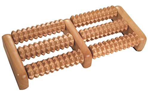Croll & Denecke – Rullo Massaggiante Per I Piedi, In Legno, 2 X 3 Ruote