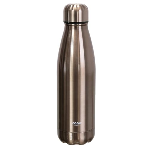 Cook Concept Bottiglia Da Viaggio, 500 Milliliters, Acciaio Inossidabile, Argento