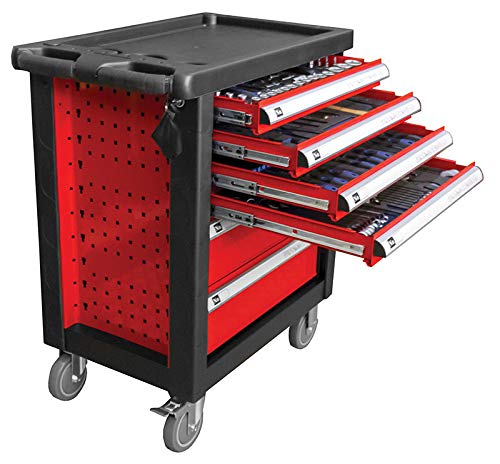 Fermec 53448 Carrello Portautensili 6 Cassetti Assortimento Fai Da Te Officina 171 Pz Utensili Compresi
