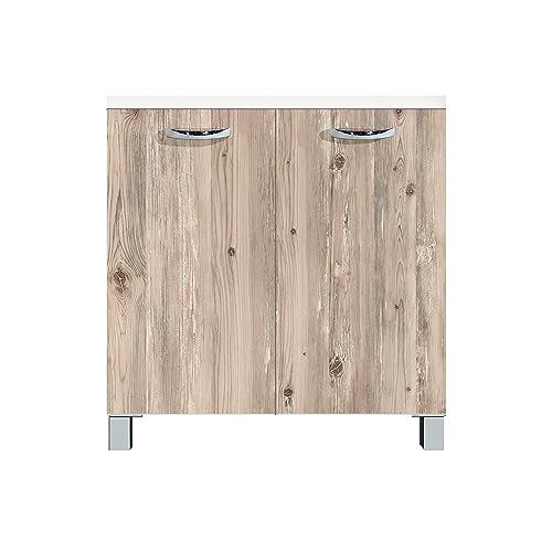 Mabel Mobile Cucina Node 2 Ante 1 Ripiano Mobiletto Bagno Salvaspazio In Legno Nobilitato Mobile Soggiorno Moderno Finitura Legno Facile Da Montare -
