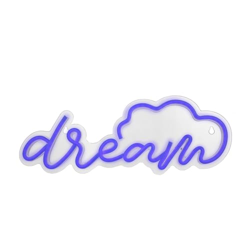 Kasanova Scritta Neon Blu Dream Da Parete Usb