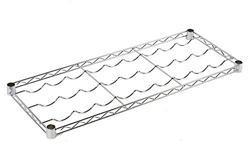 Archimede A061, Sistema Componibile Ripiano Bott, Grigio (Cromato), 61 X 36 Cm
