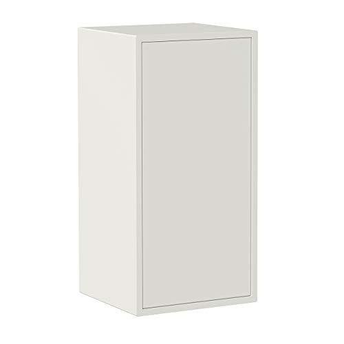 Iconico Home Qbe Cubo Da Parete, 1 Ripiano, Con Anta Apertura A Pressione, Ingresso, Soggiorno, Camera Da Letto, Cameretta Ragazzi, Studio, 37,5X35Xh7
