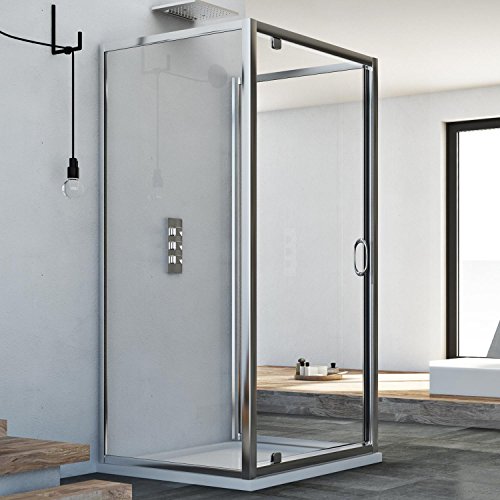 Idralite Box Doccia 3 Lati 70X70X70 Ap. 70 Cm H185 Trasparente Mod. Sintesi Trio 1 Anta