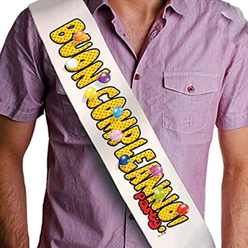Dor Fascia Con Scritta Buon Compleanno, 1 Pezzo.