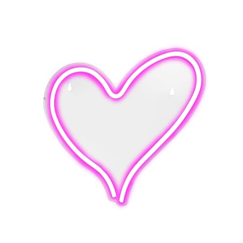 Kasanova Insegna Neon Cuore Rosa Da Parete Usb