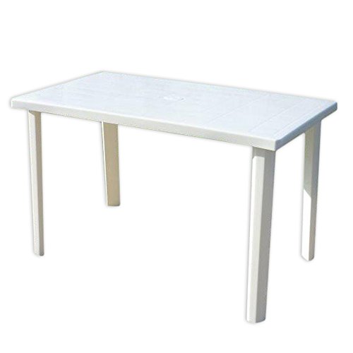 Viscio Trading Marshall Tavolo, Bianco, 120X70X6 Cm