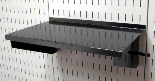 Wall Control (Nero Asm-Sh-1609 B 23 Cm Di Profondità Ripiano Pannello Forato Solo Pannello Forato, Nero