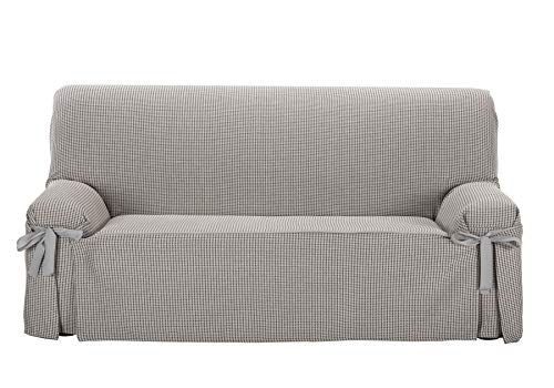 Martina Home Grecia Custodia Di Divano Fiocco, Grigio, 3 Posti