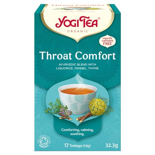Yogi Organic Throat Comfort Liquorice/Fennel And Thyme Tea Bag (Pack Of 17)