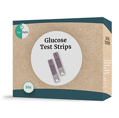 Go-Keto Strisce Reattive Glucose 50 Pezzi | Adatto Per Il Misuratore Di Chetoni Go-Keto | Controllo Regolare Dei Chetoni, A Casa E In Viaggio