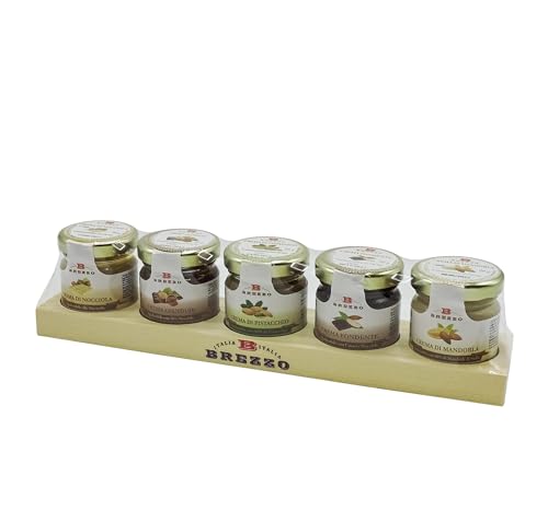 Brezzo Astuccio In Legno 5 Creme Spalmabili Da 38 Gr.
