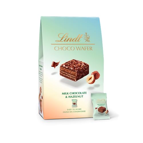 Lindt Bag Choco Wafer Nocciole Praline Croccanti Al Latte Con Nocciola E Gianduja, Confezionate Singolarmente 135G