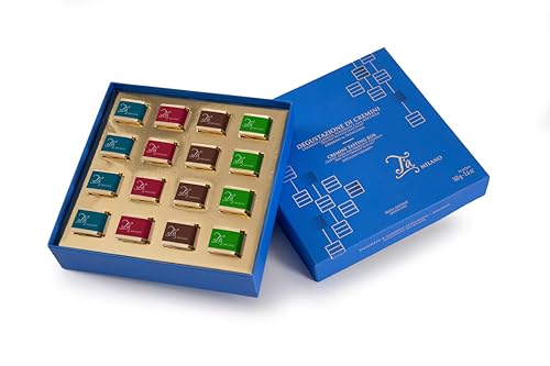 T'A Milano Confezione Degustazione Cioccolatini Cremini Artigianali Prodotti In Italia, Assortimento Cremini 4 Gusti: Fondente, Classico, Pistacchio E