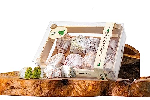 Paste Di Mandorla Siciliane Artigianali, Cassetta Regalo In Legno, Confezionate In Monoporzione Gusti Assortiti, Dolci Siciliani Alle Mandorle, Senza