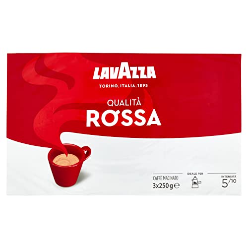 Lavazza Caffè Macinato Qualità Rossa, 3 X 250G