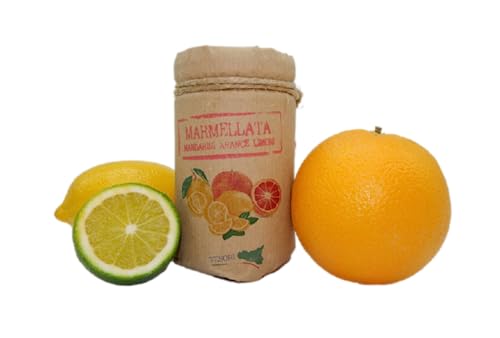 Marmellata Di Sicilia, Marmellata Gusto Agrumi, Prodotto Artigianale Con Frutta Di Sicilia 370G