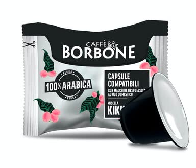 Caffè Borbone Respresso, Miscela Kikka Nera - 100% Arabica - 100 Capsule Compatibili Con Macchine Ad Uso Domestico Nespresso®*