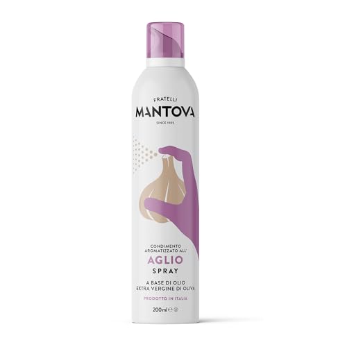 Olio All' Aglio Spray In Olio Extra Vergine Di Oliva 200Ml -Sprayleggero - Olio Spray Italiano - 100% Naturale- Con Lo Spray Riduci Le Quantità Del 90